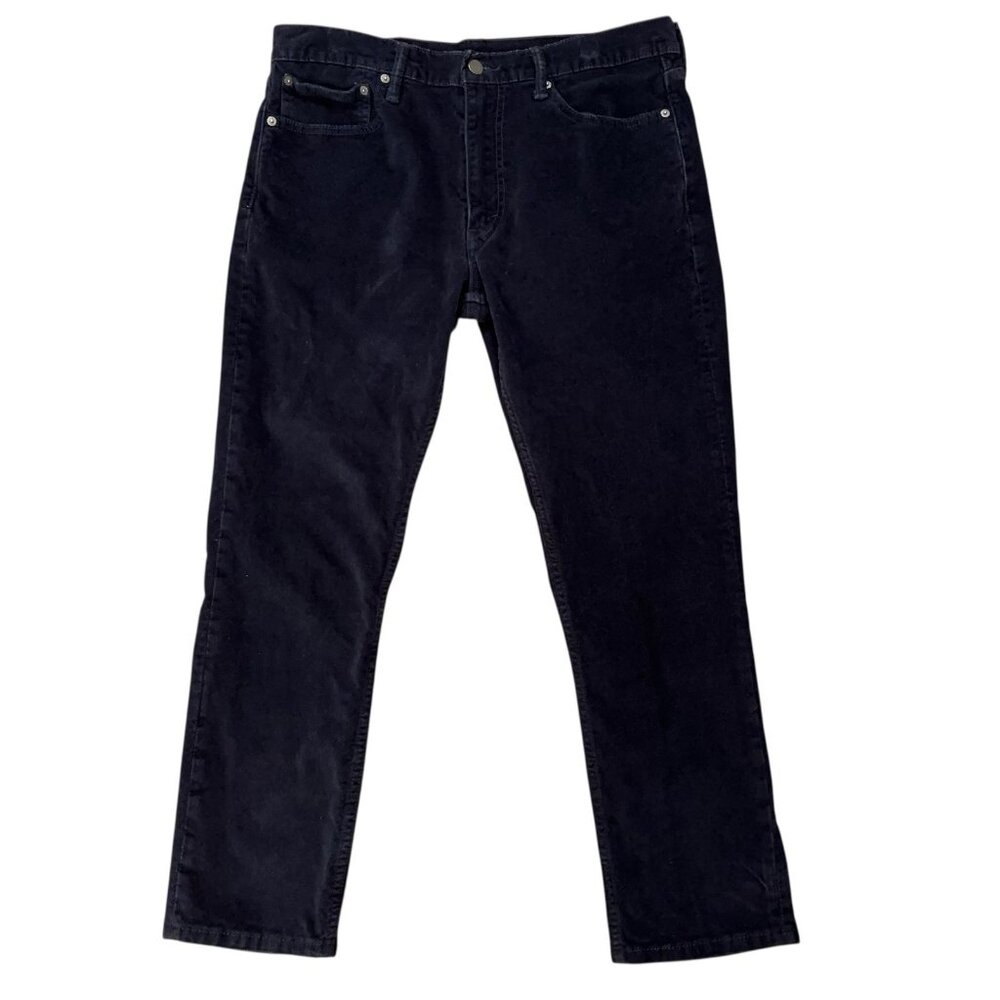 Levi's 511 Corduroy Pants Mens 36x29 (Fits 36x28) White Tab 5-Pockets Navy Blue